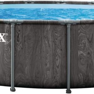 INTEX 26743EP Prism Frame Above Ground Swimming Pool Set: 18ft x 48in – Includes 1500 GPH Cartridge Filter Pump – Removable Ladder – Pool Cover – Ground Cloth