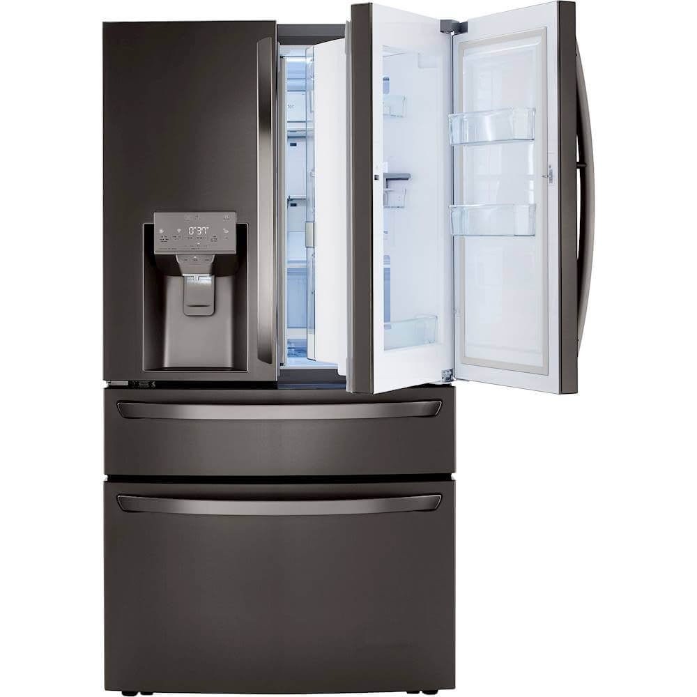 LG 30 Cu. Ft. French Door Refrigerator, 36-Inch Wide, Stainless Steel - UK Fast Gas - Image 2
