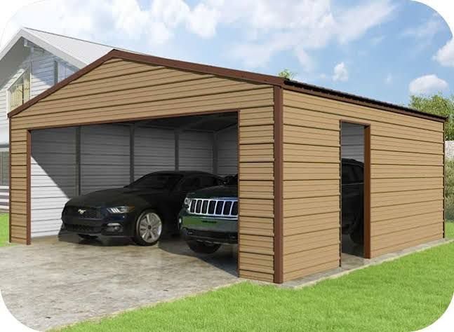 VersaTube 24x24x9 Frontier Steel Garage Kit - UK Fast Gas