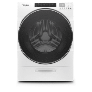 Whirlpool 5.0 cu ft High-Efficiency White Front Load Washing Machine with Load & Go(TM) XL Dispenser