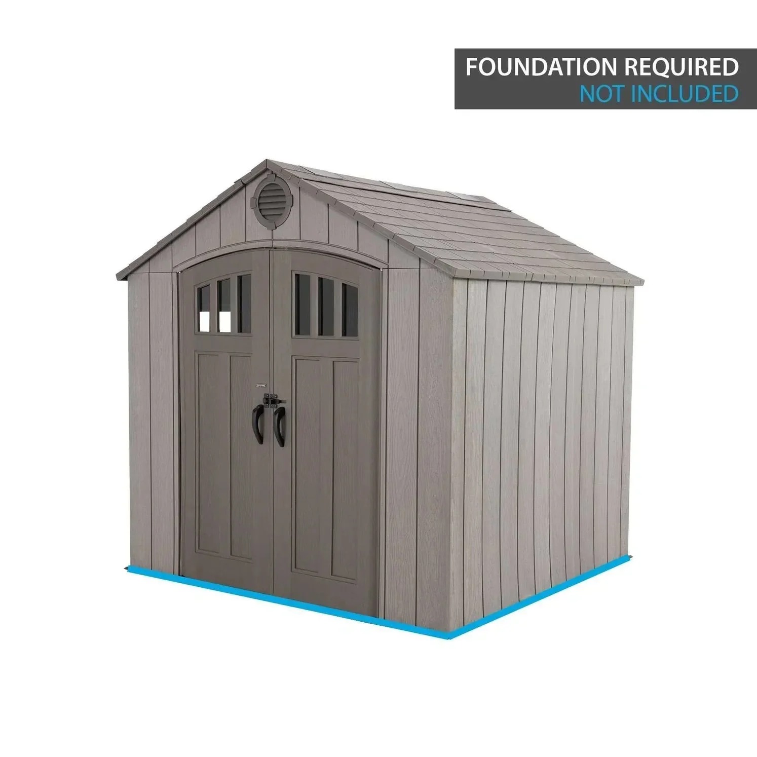 Lifetime 8 Ft x 7.5 Ft Outdoor Storage Shed - Image 5