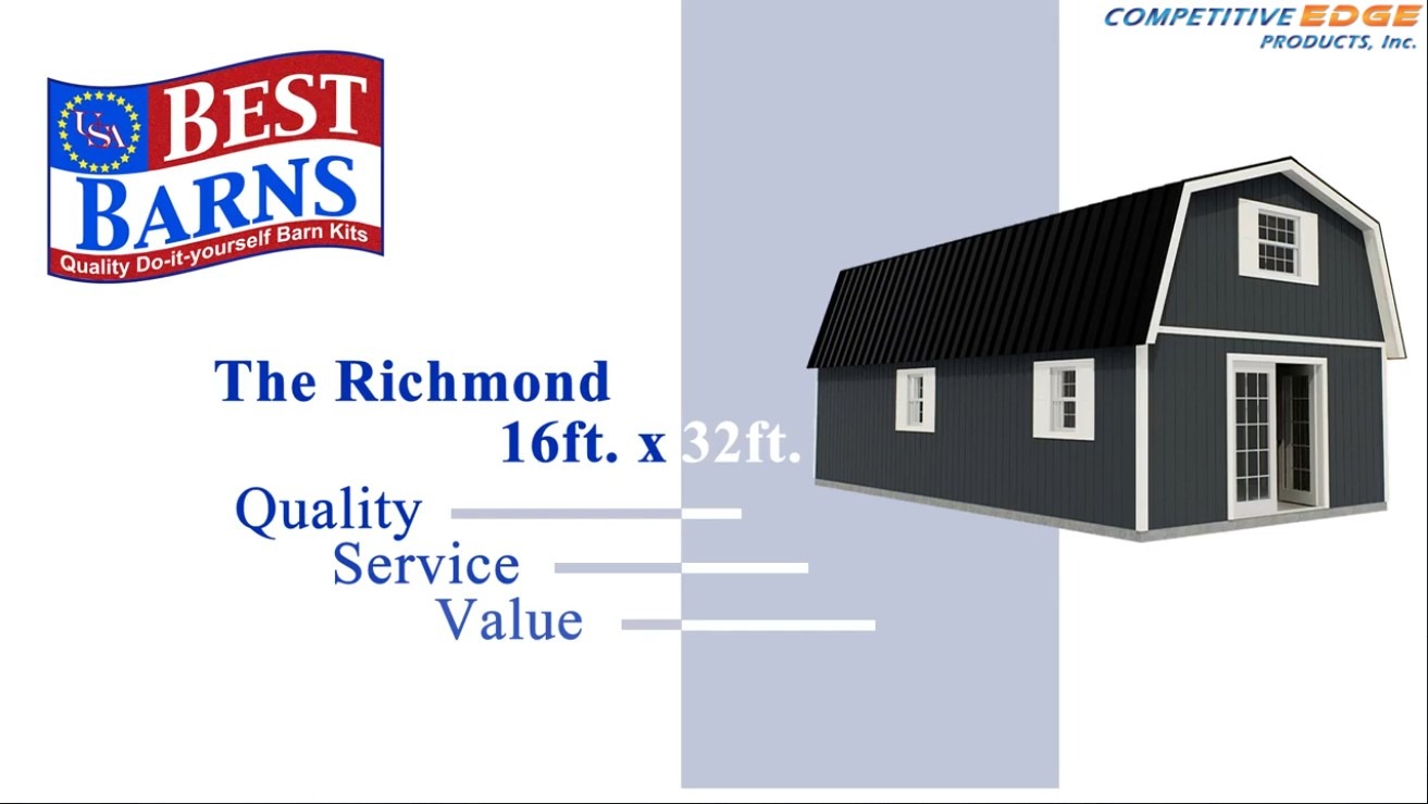 Best Barns Richmond 16 ft. x 32 ft. Wood Storage Building richmond1632 - UK Fast Gas - Image 2