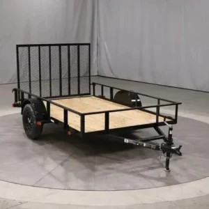 6×10 Single Axle Utility Trailer – Wood Floor & LED Lights - UK Fast Gas